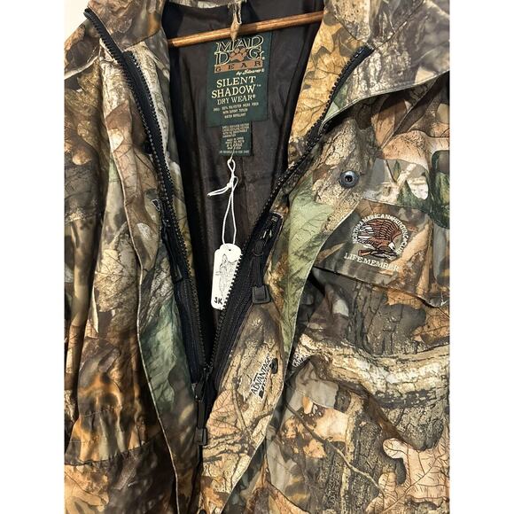 Mad Dog Jacket Men's Medium M Camouflage Hunting Hooded Full Zip - Picture 3 of 6
